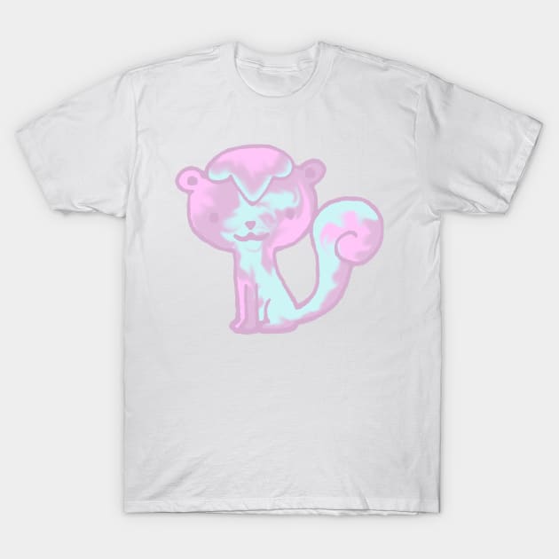 Cotton Candy Squirrel T-Shirt by SolarCrush